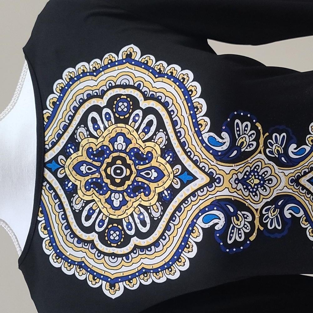 JM Collection Rhinestone Shirt - Picture 2 of 5